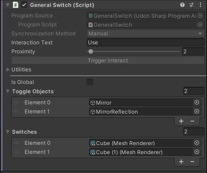 GeneralSwitch Inspector